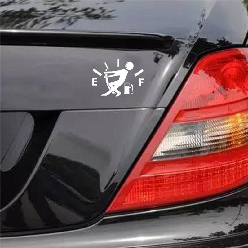 Hot PVC Personalized Little People Fueling Oil Gauge Car Sticker Material