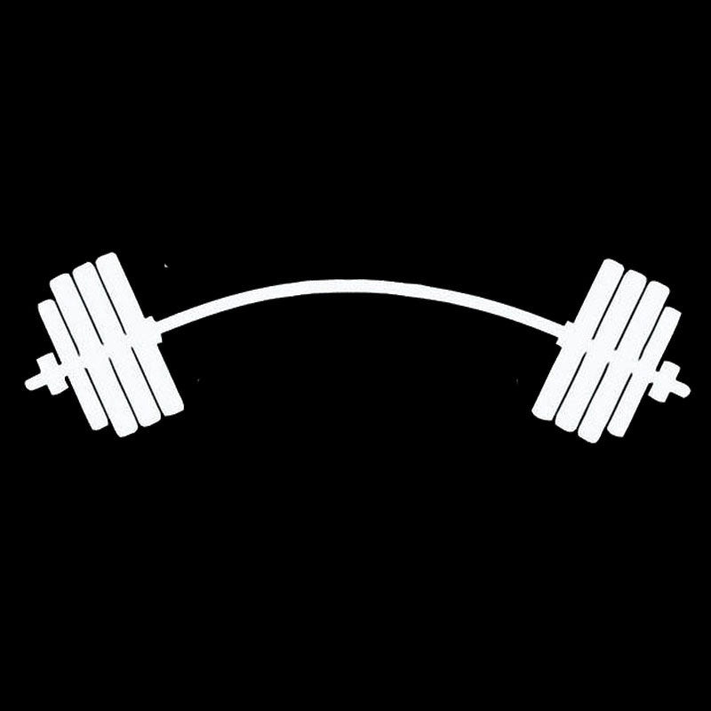 High-quality 15cm*4cm Personalized Weightlifting Arms Sport Car Stickers Vinyl