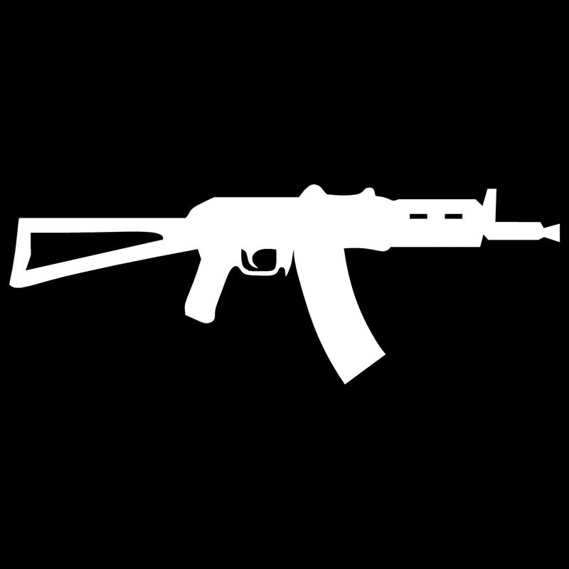 New Brand 22.8*8.3CM Krinkov AKS-74U Russian Short Assault Rifle AK-47 Car Sticker Vinyl Decals Motorcycle Car Styling