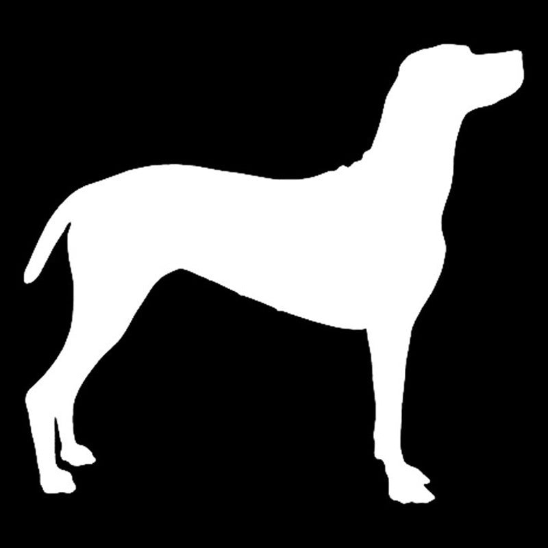Fashion 13.7*12.7CM Hungarian Vizsla Dog Heart Vinyl Decal Silhouette Car Stickers Car Styling Truck Accessories