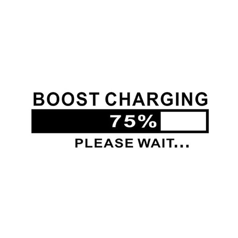 New Fashion 16*5CM BOOST CHARGING Interesting Personality Decorative Motorcycle Car Sticker Decal Car Styling
