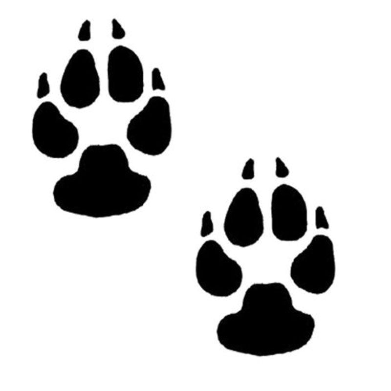 New Hot 7*10CM Classic Animal Paw Print Car Sticker Funny Car Motorcycle Accessories