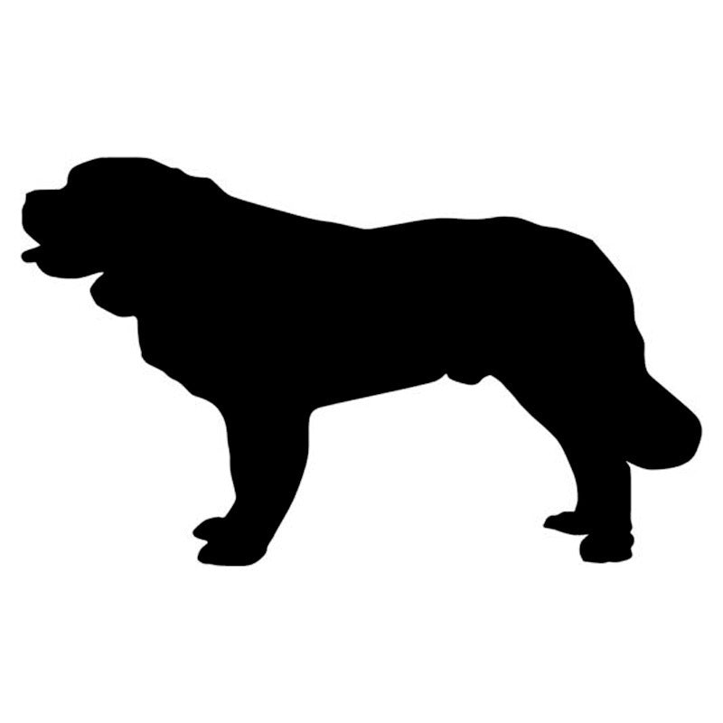 New Hot 15.9*9.5CM Saint Bernard Dog Decorative Car Styling Cover Scratch Stickers Cartoon Animal Motorcycle Decals Accessories