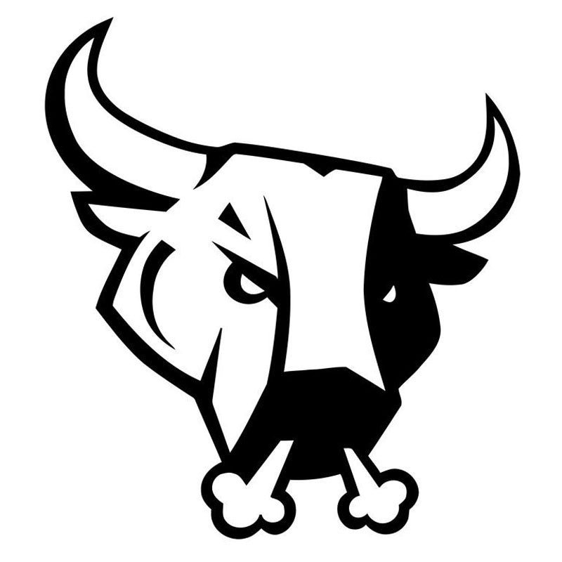 New Brand 12.8*14CM Angry Crazy Bull Cow Head Car Styling Funny Animal Pattern Vinyl Car Sticker And Decal