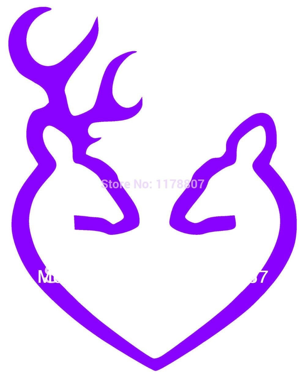 Hot 11 cmx14 cm Home Decorations Vinyl Decal Car Stickers Window Sticker Waterproof Sticker JDM Deer Heart