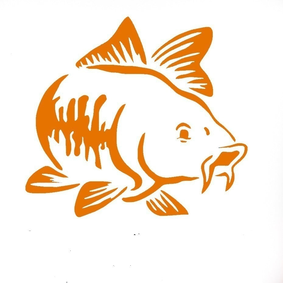 Hot 15 cm x 15 cm Home Decorations Vinyl Decal Car Stickers Window Sticker Waterproof Sticker JDM Carp Fishing