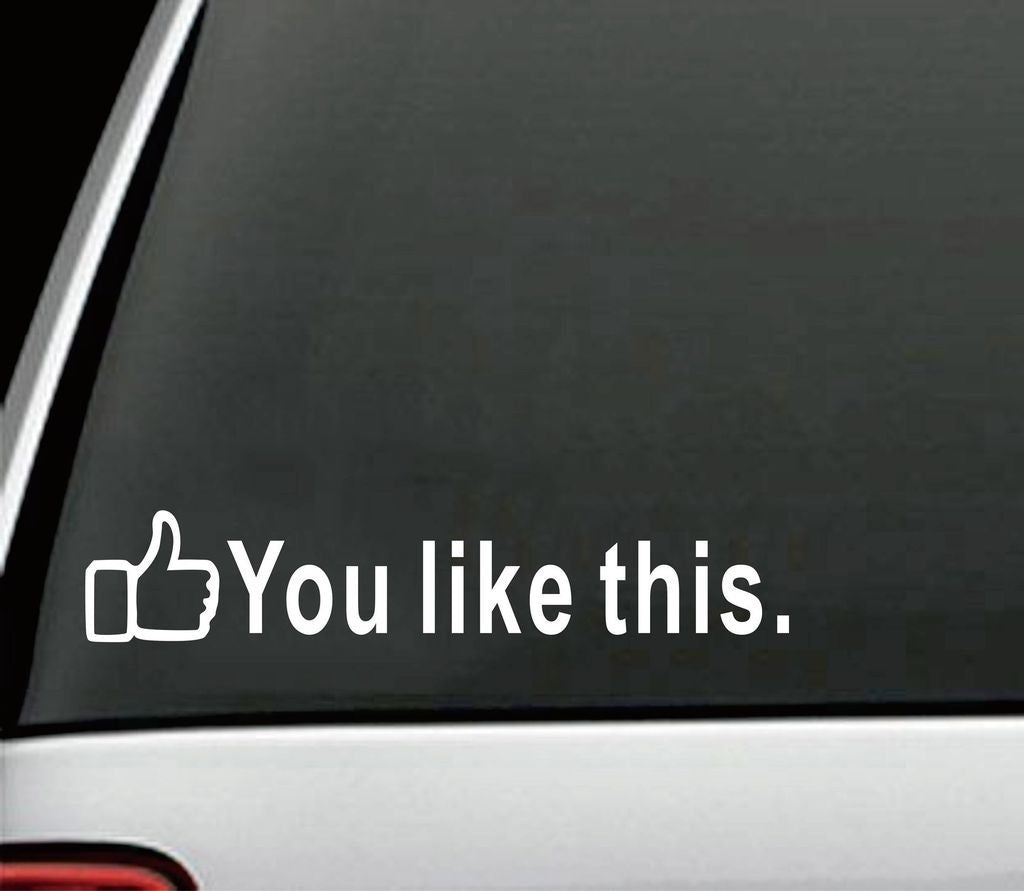 New Brand You Like This Button Sticker Matte Black Funny Fast Decal Turbo Facebook Car Cool Jdm Euro Car Sticker