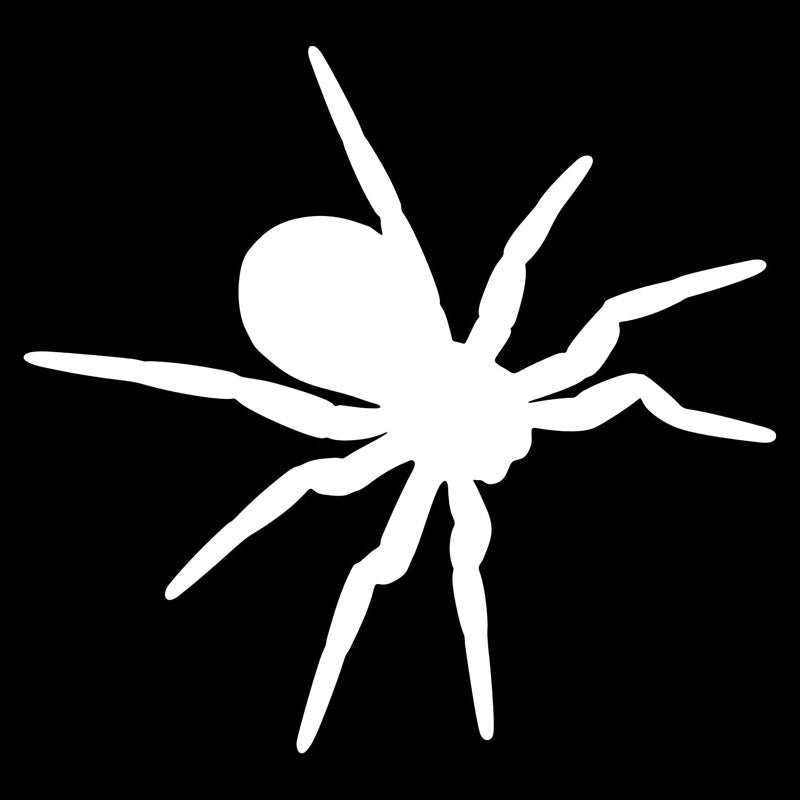 New Hot 14.2*13.3CM Simple Spider Tarantula Pattern Car Styling Decals Vivid Vinyl Car Decal Black/Silver/red/white