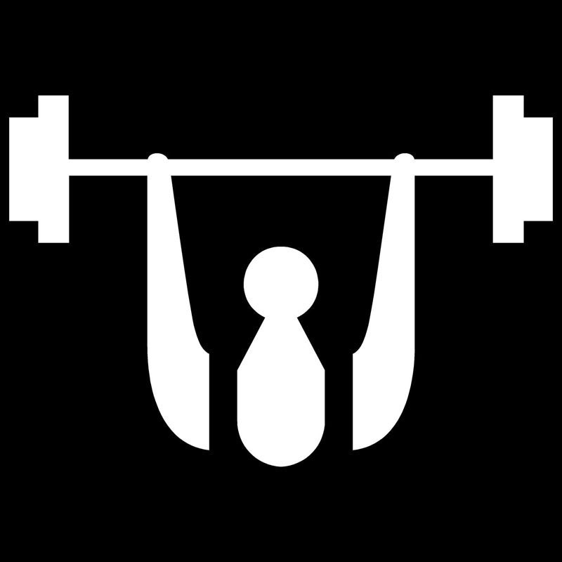 New Fashion 14*9.6CM Weightlifting Body Fitness Car Stickers Decals Fun Sports Motorcycle Stickers Car Styling