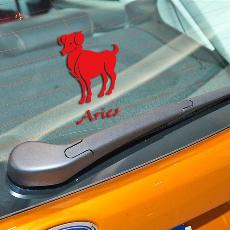 Hot 1PCS 20*15CM Car Styling Constellation Design Cartoon Car Sticker Auto Decor Vinyl Stickers Car Window Side Door Tail DIY Decor