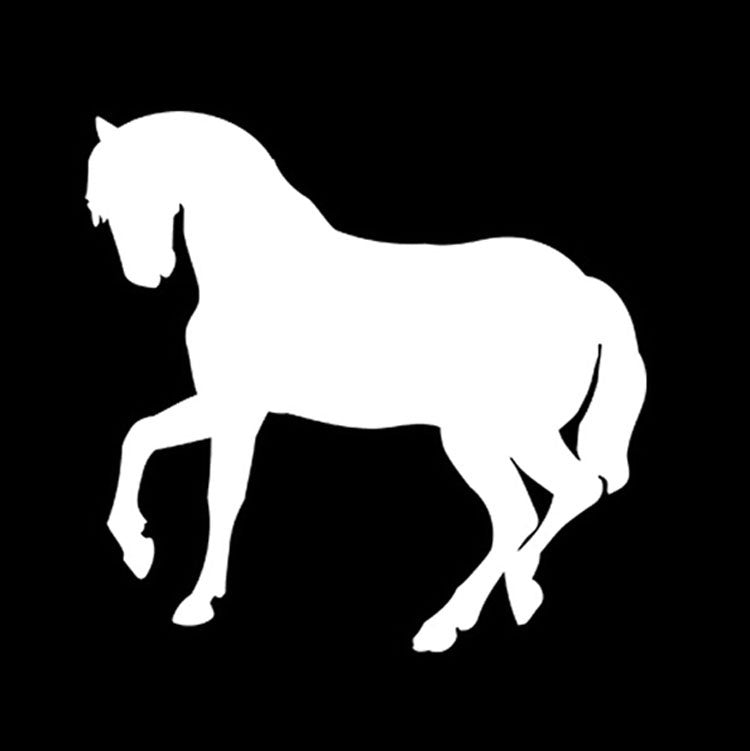 Hot 13.5*14CM Horse pony silhouette Car Stickers And Decals Horse Car Sticker Cover Scratches