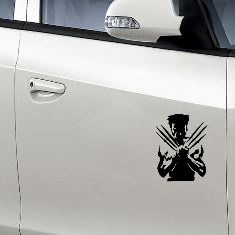 High-quality 1PCS 14.5*18.5CM Funny Stylish Personalized Wolf Cartoon Car Styling Vinyl Car Sticker Decal Car Accessories