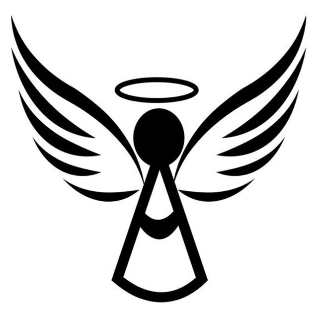 Hot 1PCS 17.9cm*17.4cm Angel And Wings Car Styling Motorcycle Vinyl Car Sticker Decal