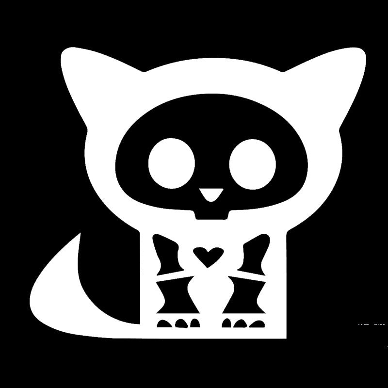 High-quality 1PCS 15*15CM Cute Cartoon Cat Funny Vinyl PVC Car Bumper Window Door Sticker Decal