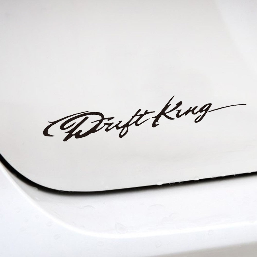 1PCS 28.2*5CM Drift King Cool Words Good Driving Skills Car Styling Motorcycle Car Stickers And Decals Exterior Accessories
