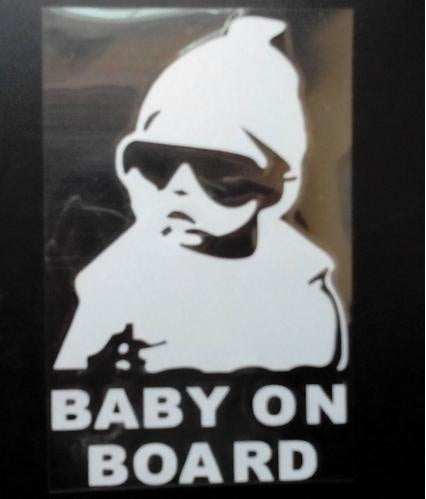 2018 NEW 1pcs,big Size 21cm Cool Baby on Board,High-quality Vinyl Car Styling Sticker,waterproof Car Sticker