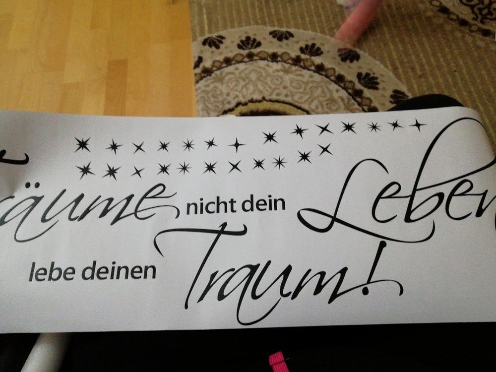 Hot WANDTATTOO ... Sterne Spruch Zitat Schlafzimmer