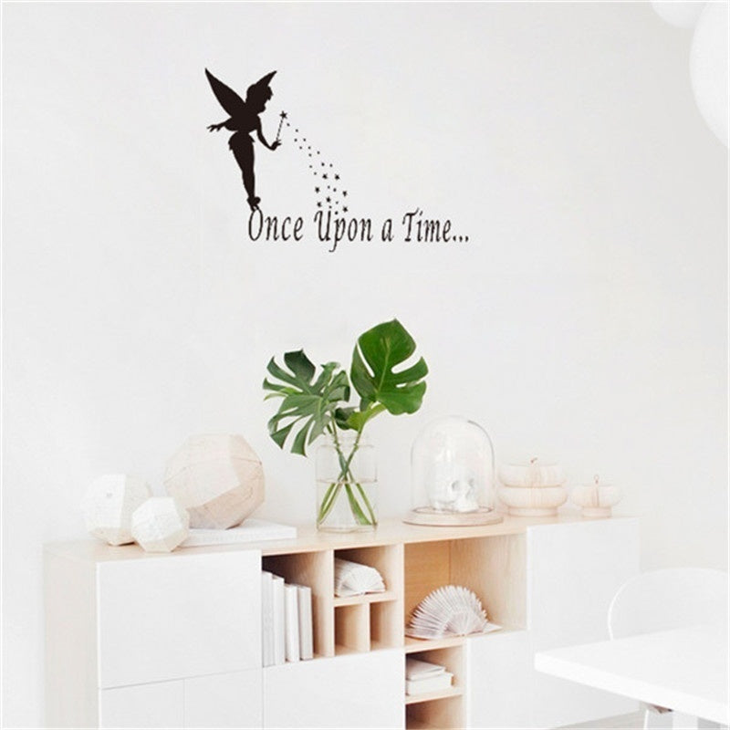 New Fashion Once upon a time..Wall Sticker Quote decal Removable sticker decor Vinyl art