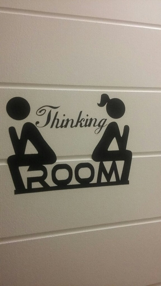 2018 NEW Removable Thinking room Tolite&WC Decoration Stickers Toilet Door WC indication Mark Stickers