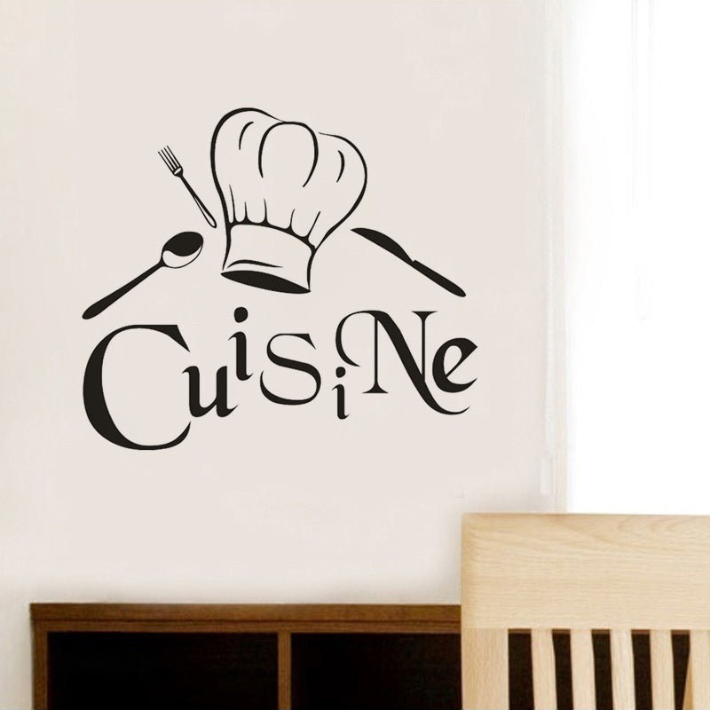 Large Size French Cuisine Kitchen Wall Sticker