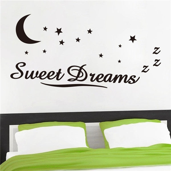 Fashion Sweet Dream Moon Star Wall Decal Quote Sticker Baby Room Stickers