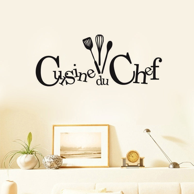 Fashion CUISINE DU CHEF - French Kitchen Stickers Cuisine Vinyle Deco