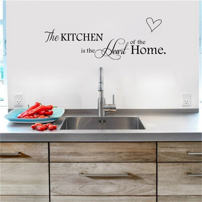 High-quality Kitchen the heart of our home vinyl wall decal quote home sticker