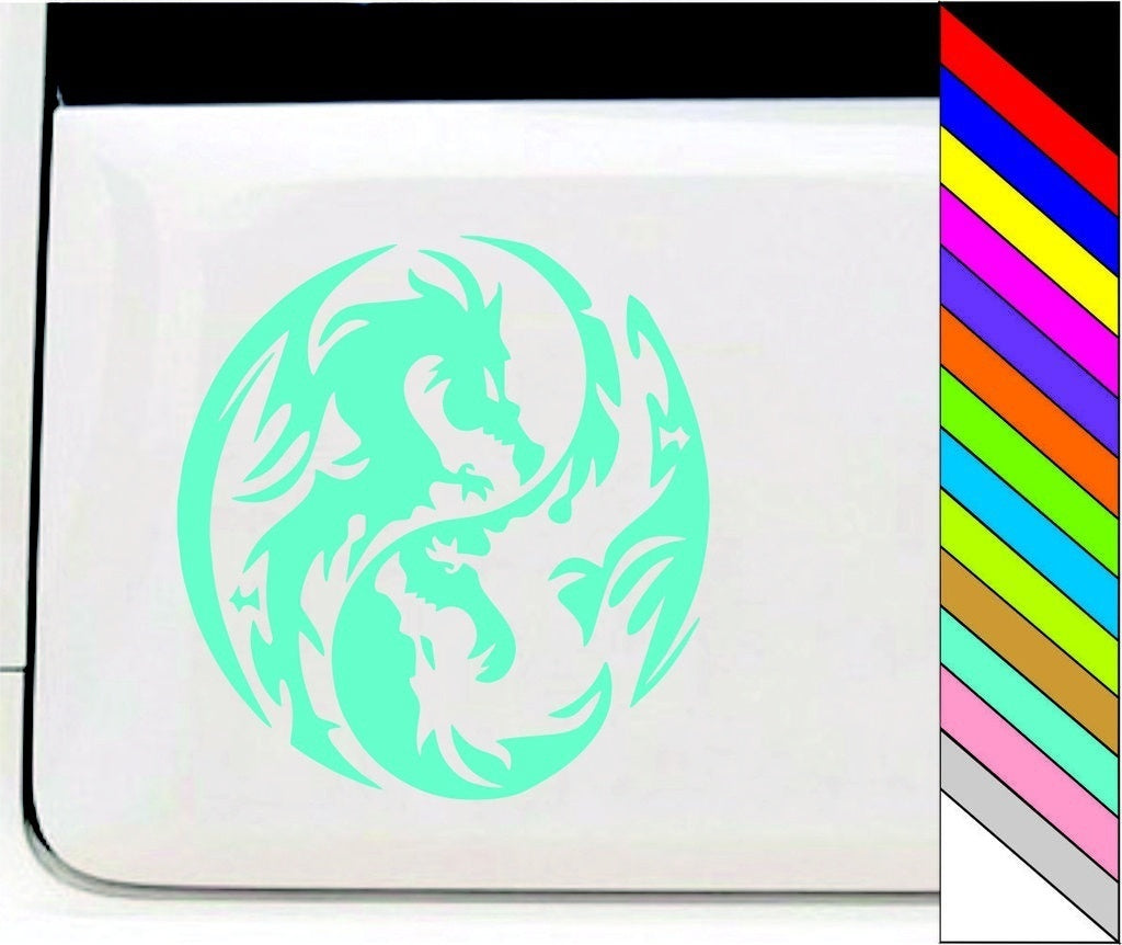 Fashion Dragon Fantasy Car Truck Window Bumper Vinyl Graphic Decal for Car Decoration Waterproof