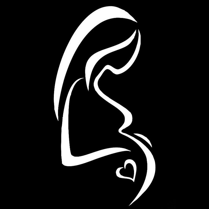 New Brand 8.1cm*16cm Pregnancy Pregnant Mother Car Sticker Car Styling Vinyl
