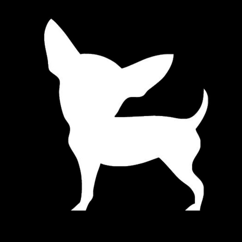 2018 NEW 10.8*12.7CM Chihuahua Dog Car Stickers Creative Cute Decals Car Styling Decoration Accessories