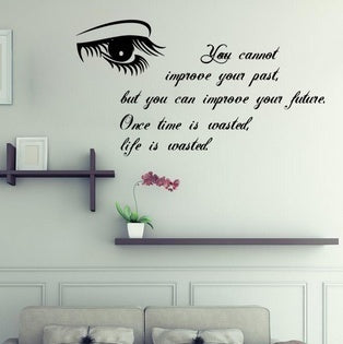 Beautiful Eyes home decoration inspirational saying quote creative wall decal removable vinyl wall sticker