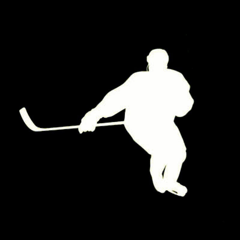 Hot 11.5cm*9.5cm Creative Ice Hockey Sports Car Stickers Vinyl Accessories