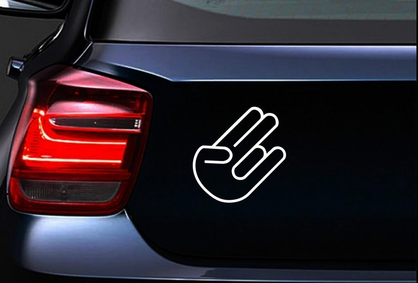New Fashion Shocker Funny Hand Mano Jdm Pegatina Vinilo Adhesivo Moto Coche Sticker
