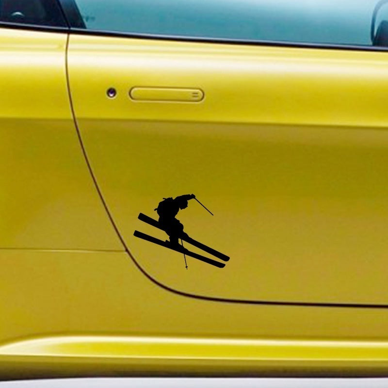 New Hot Ski Skier Skis Car Sticker