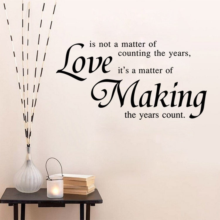 Environmental protection English proverbs wall post, love qoute stickers, individual character decorative stickers, can remove waterproof wall paintings