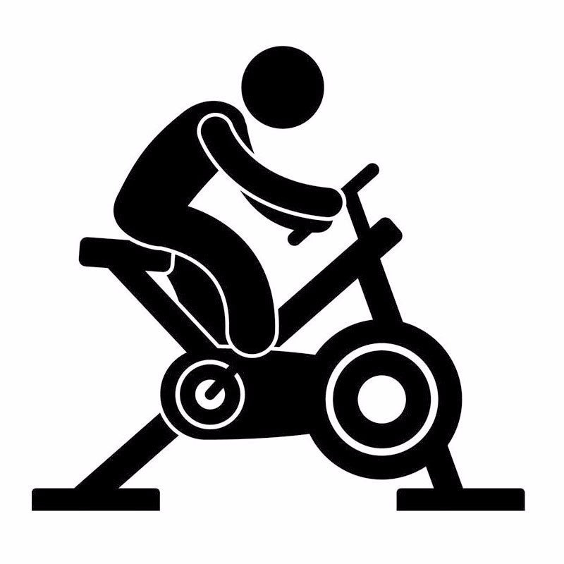Fashion Sports Fitness Bodybuilding Sports Spinning Vinyl Car Sticker