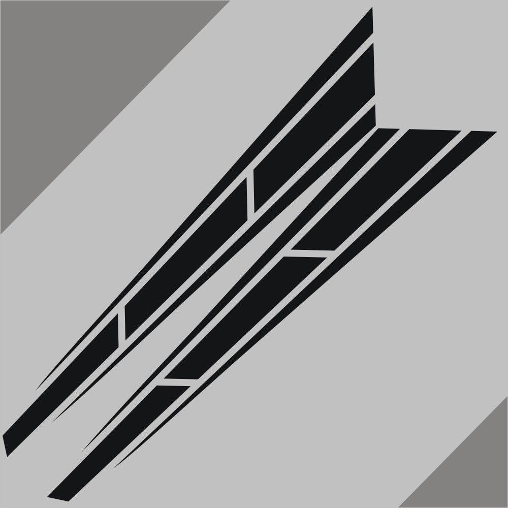Fashion Car Racing Sport Stripe Hood Decals Vinyl Motor Stickers