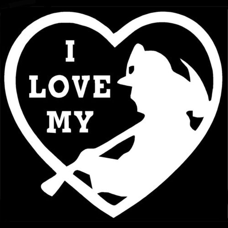 New Hot I Love My Firefighter Decal Car Styling Sticker