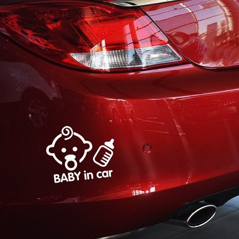 Hot Funny Baby In Car Cartoon Car Sticker Vinyl Window Decal Sticker
