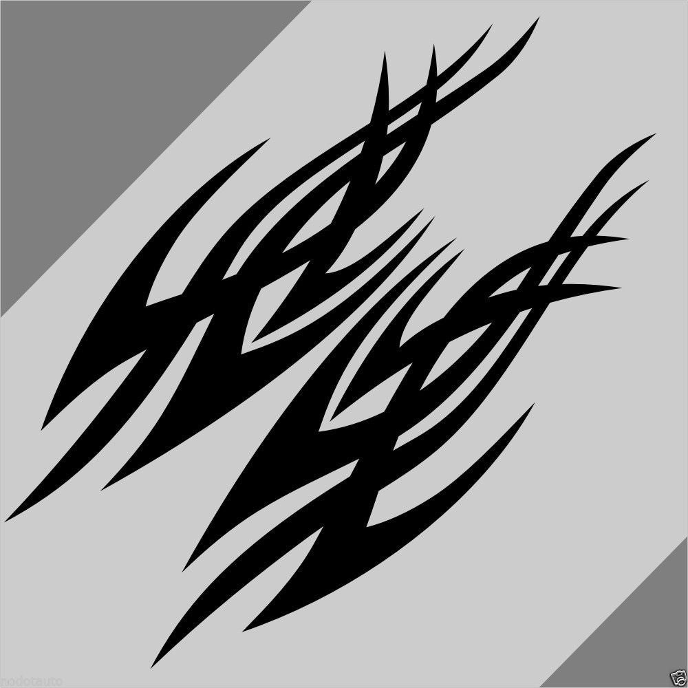 High-quality Car Racing Cross stripes 7.5''x28'' Hood Bonnet sticker 2pcs