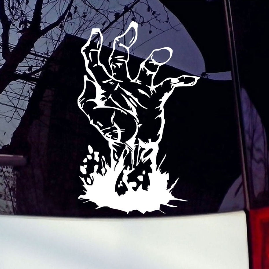 Zombie Hand Car Laptop Bumper Sticker