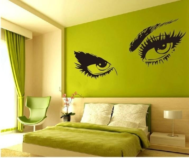 Hot Gifts Stickers Audrey Hepburn's Eyes Silhouette Wall Sticker Decals Home Decor