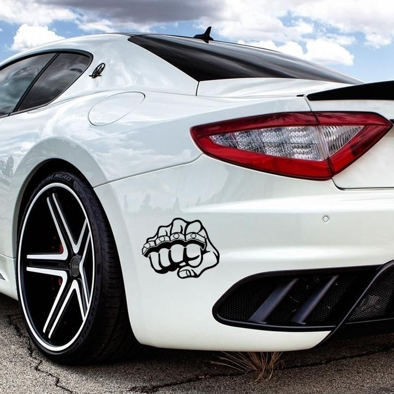 Fashion Brass Knuckles Knuckle Fist Car Decorative Car Styling Sticker Decal