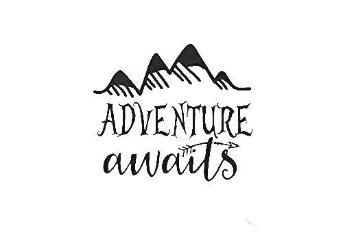 New Hot Adventure awaits Wall Decal Quote - Wanderlust Decal - Adventure Stickers Home Wall Stickers Wanderlust Wall stickers - Arrow Mountain Wall...STICKERS
