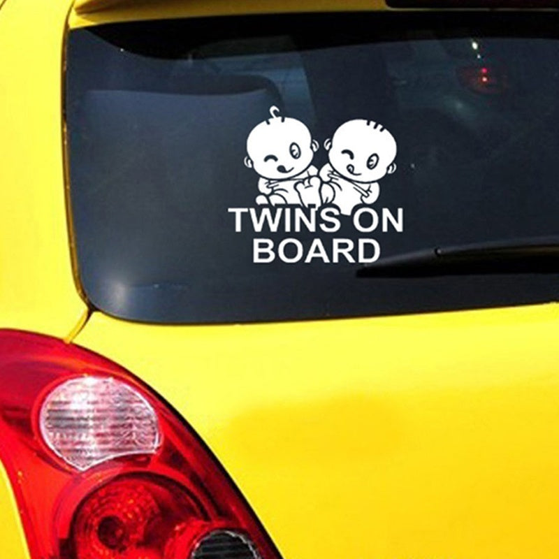 2018 NEW TWINS ON BOARD Car Styling Decal Cool Car Sticker