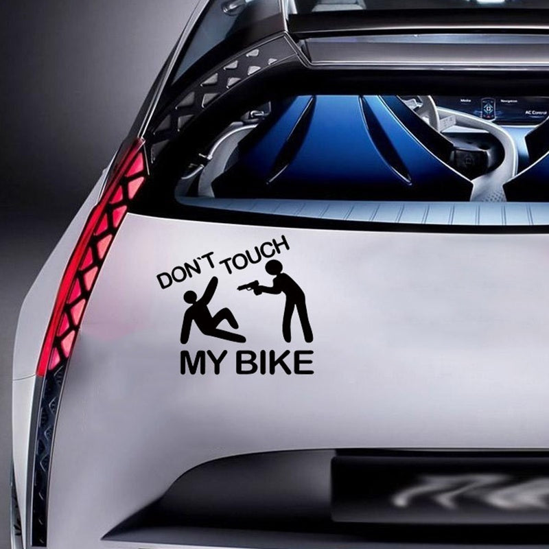 New Brand Dont Touch My Bike Sticker Vinyl Decal Personality Decal