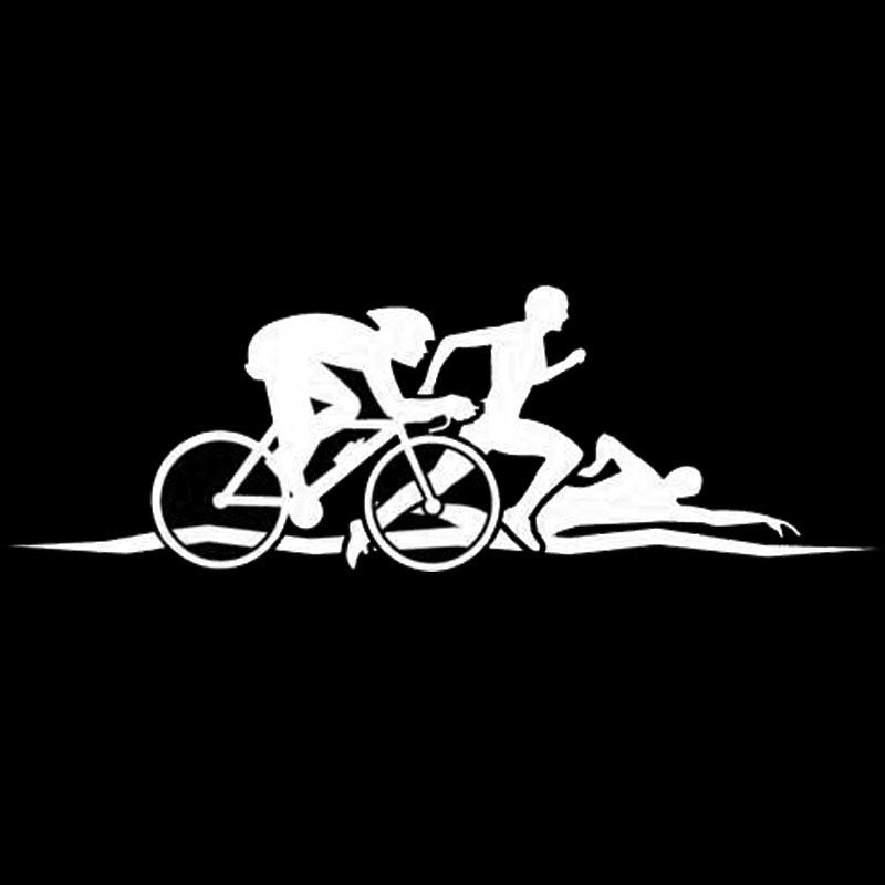 Hot Creative Personality Triathlon Funny Body Car Sticker