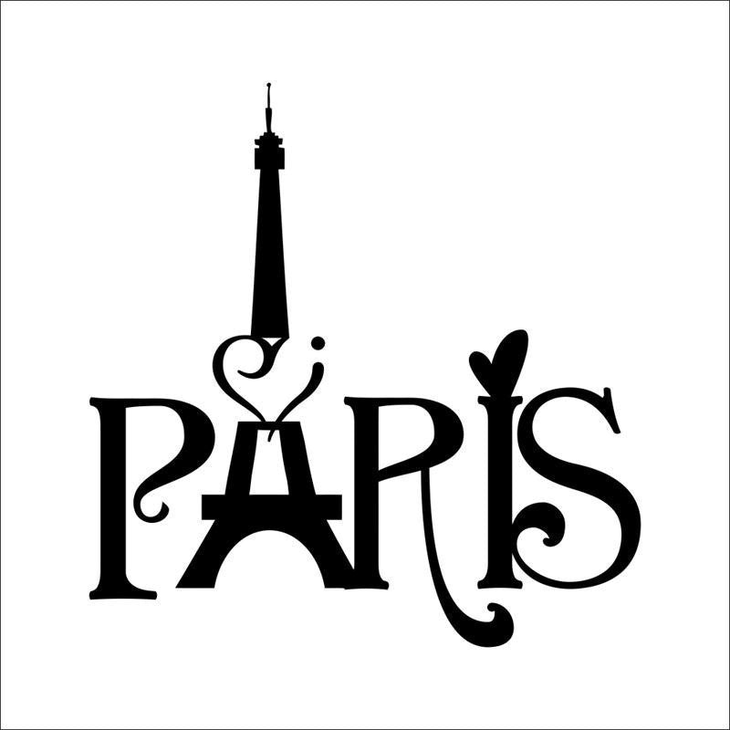 2018 NEW Creative Characters PARIS Home Decal Wall Sticker /removable Wedding Decoration Living Room Decor/ 3d Wallpaper