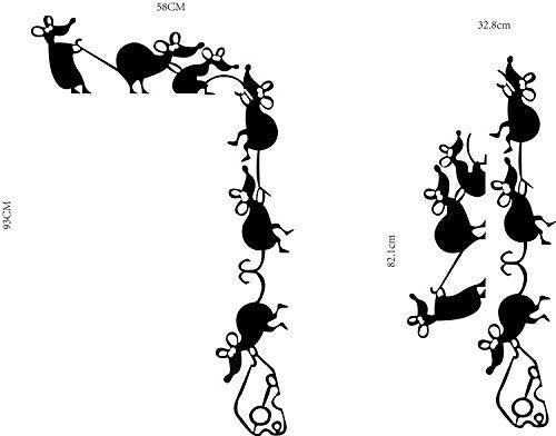 2018 NEW Mouse Eating Cheese Wall Sticker for Living Room Personality Decoration Window Decal DIY Removable Vinyl Home Decorate