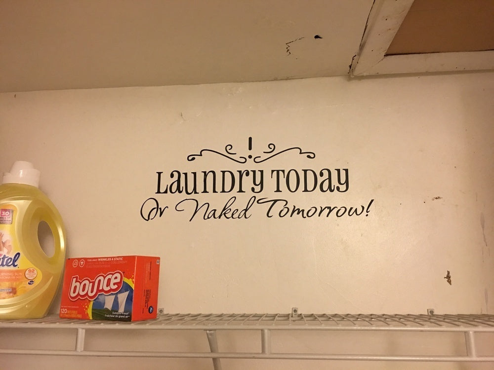 2018 NEW laundry English Wall Sticker Removable Home Decor Vinyl Art Decals Room Decoration